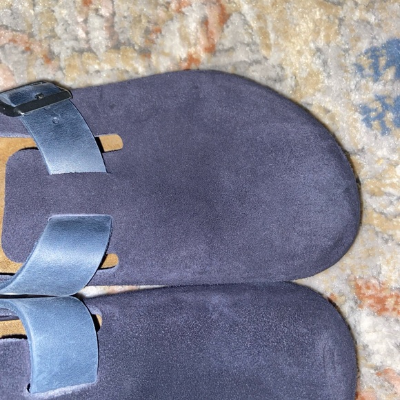 Birkenstock Boston Suede Soft Footbed Clogs Blue EU 42 Men’s 9 Women’s 11 Shoes - Picture 9 of 16